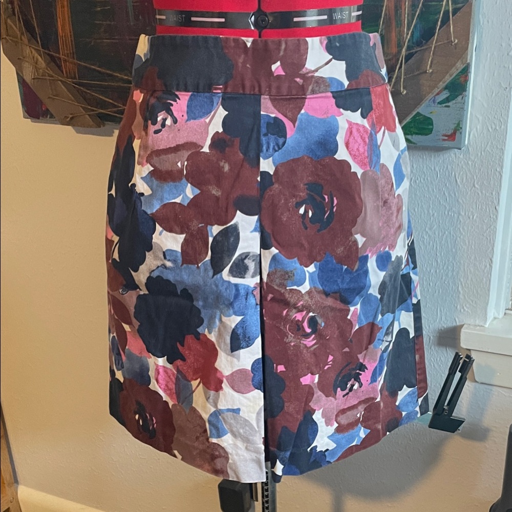 Express Multicolor Floral Pencil Skirt